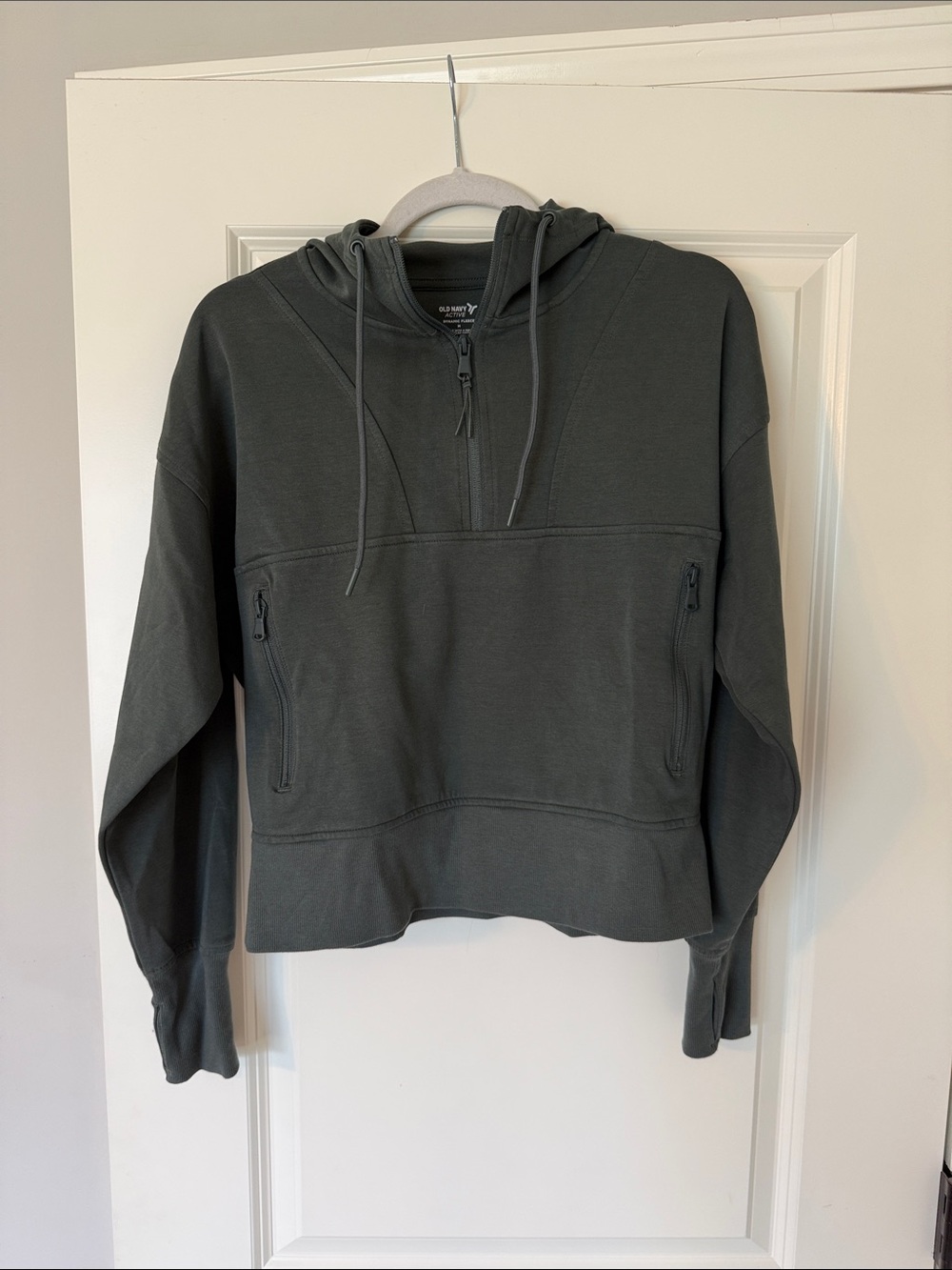 Old Navy Half-Zip Hooded Pullover - Charcoal